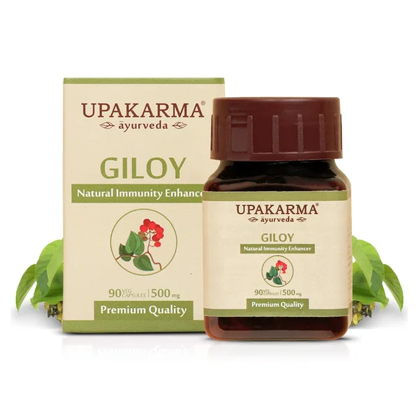 Upakarma Ayurveda Giloy 500 mg, 90 Capsules, Pack of 1