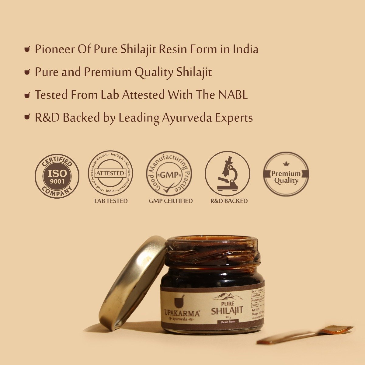 Upakarma Ayurveda Pure Shilajit Resin Form, 30 gm, Pack of 1 Upakarma Ayurveda Pure Shilajit Resin Form, 30 gm, Pack of 1