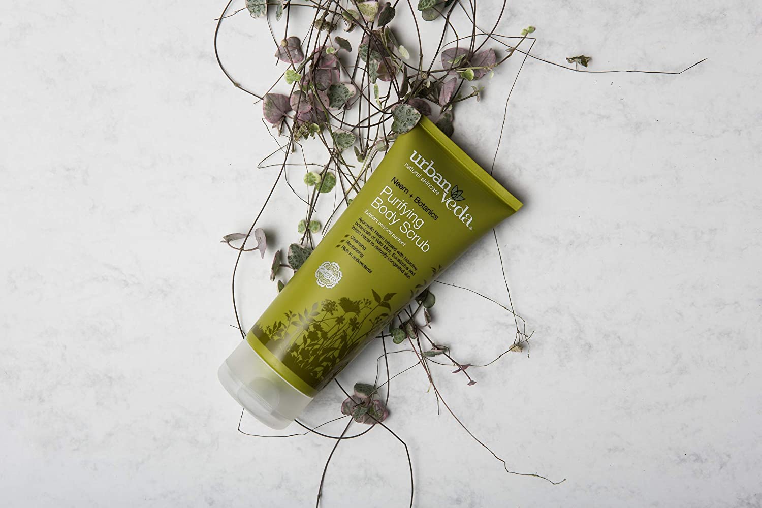 Urban Veda Neem Purifying Body Scrub 200 ml | Neem, Wild Mint, Witch Hazel, Eucalyptus | Deeply Cleanses, Detoxifies & Revitalises Skin, Pack of 1 Urban Veda Neem Purifying Body Scrub 200 ml | Neem, Wild Mint, Witch Hazel, Eucalyptus | Deeply Cleanses, Detoxifies & Revitalises Skin, Pack of 1