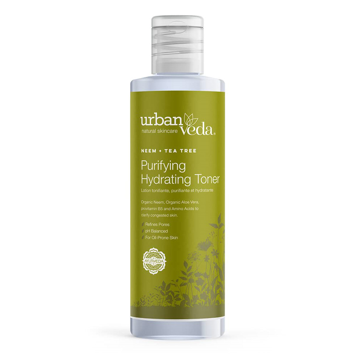 Urban Veda Purifying Hydrating Toner 150 ml | Neem, Aloe Vera, Provitamin B5, Amino Acids | Pore Refining | Clarify Congested Skin | pH Balanced | For Oil Prone Skin, Pack of 1 Urban Veda Purifying Hydrating Toner 150 ml | Neem, Aloe Vera, Provitamin B5, Amino Acids | Pore Refining | Clarify Congested Skin | pH Balanced | For Oil Prone Skin, Pack of 1