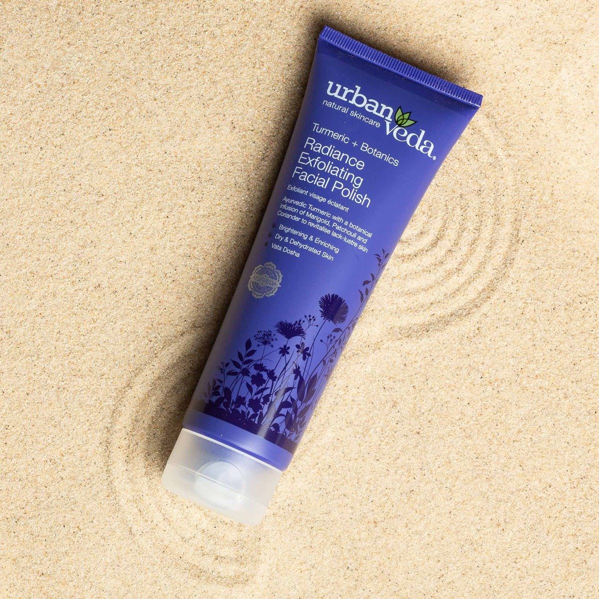 Urban Veda Radiance Exfoliating Facial Polish 125 ml | Turmeric, Marigold, Patchouli, Coriander | Deeply Cleanses, Brightens Skin | For Dry, Dehydrated Skin, Pack of 1 Urban Veda Radiance Exfoliating Facial Polish 125 ml | Turmeric, Marigold, Patchouli, Coriander | Deeply Cleanses, Brightens Skin | For Dry, Dehydrated Skin, Pack of 1