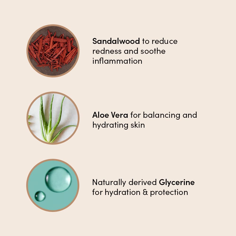 Urban Veda Soothing Sandalwood Day Cream 50 ml | Sandalwood & Organic Aloe Vera | Clarifies Skin With Clary Sage | Lightweight & Non Sticky | For Dry & Destressed Skin, Pack of 1 Urban Veda Soothing Sandalwood Day Cream 50 ml | Sandalwood & Organic Aloe Vera | Clarifies Skin With Clary Sage | Lightweight & Non Sticky | For Dry & Destressed Skin, Pack of 1