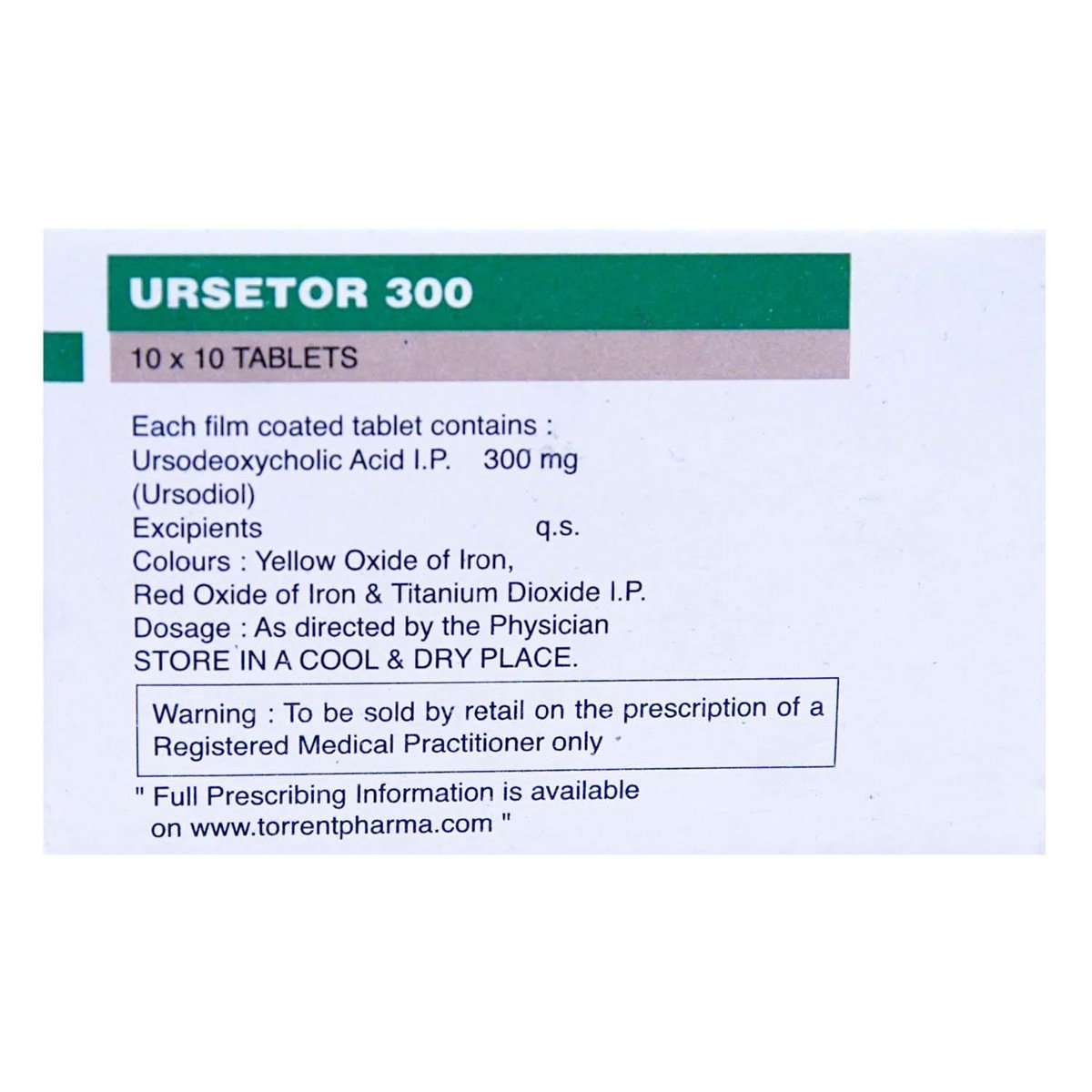 Ursetor 300 Tablet 10's, Pack of 10 TABLETS Ursetor 300 Tablet 10's, Pack of 10 TABLETS