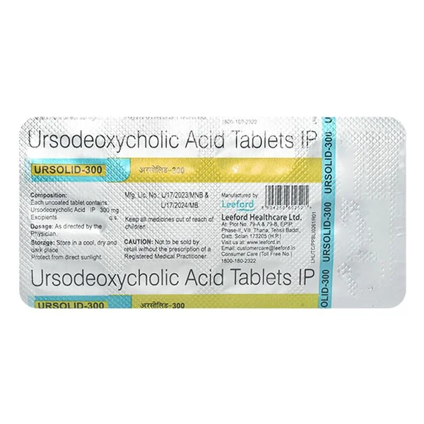 Ursolid 300 mg Tablet 10's, Pack of 10 TabletS