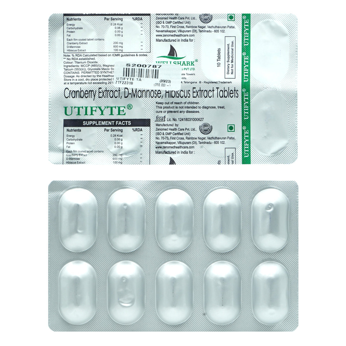 Utifyte Tablet 10's, Pack of 10 TabletS Utifyte Tablet 10's, Pack of 10 TabletS
