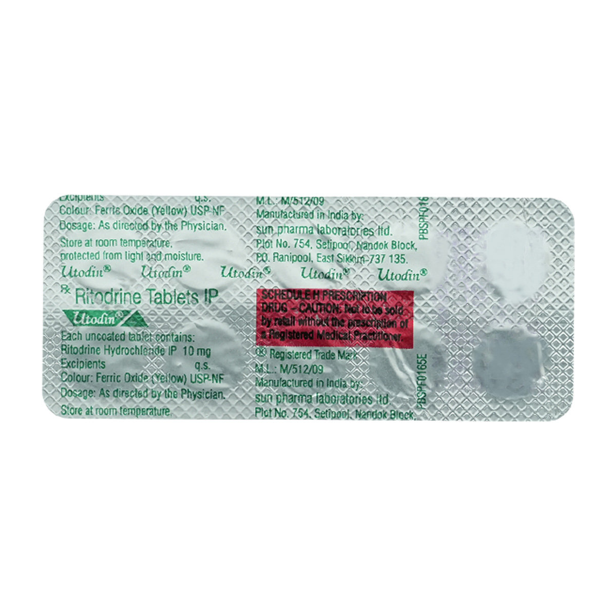 Utodin Tablet 10's, Pack of 10 TABLETS Utodin Tablet 10's, Pack of 10 TABLETS