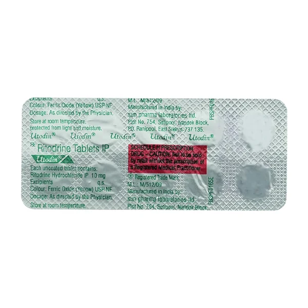 Utodin Tablet 10's, Pack of 10 TABLETS