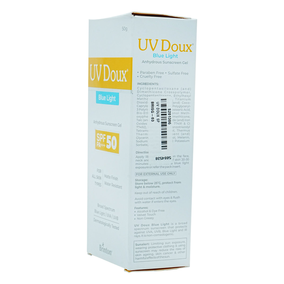 Uv Doux SPF 50+ Blue Light Sunscreen Gel 50 gm, Pack of 1 Uv Doux SPF 50+ Blue Light Sunscreen Gel 50 gm, Pack of 1