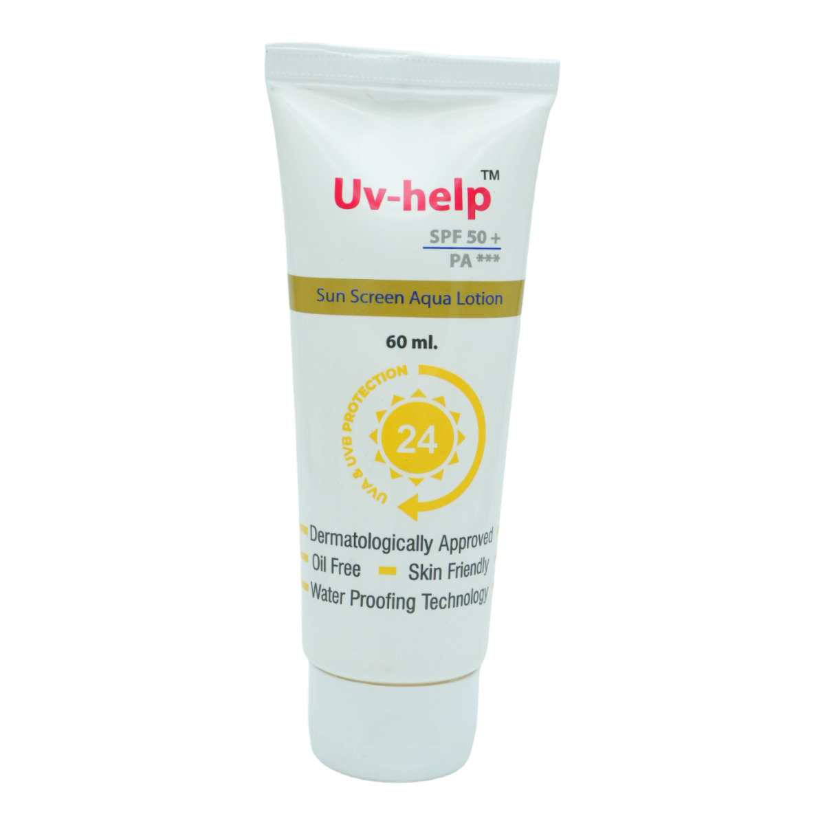 UV-Help Aqua SPF 50+ Lotion 60 gm, Pack of 1 UV-Help Aqua SPF 50+ Lotion 60 gm, Pack of 1