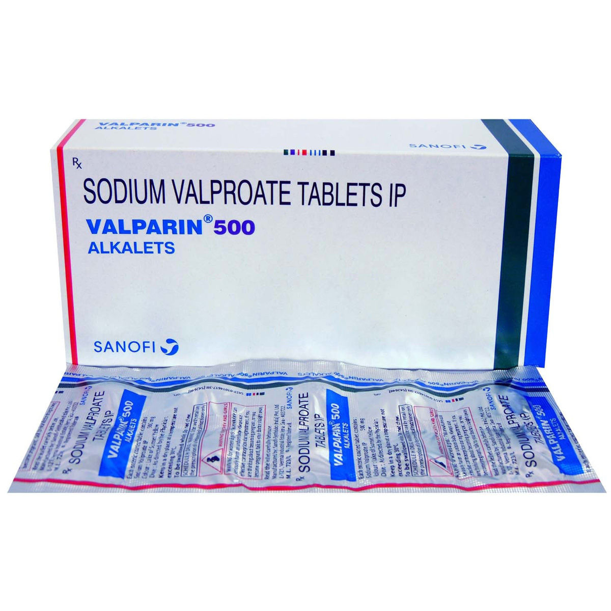 Buy Valparin 500 Alkalets Tablet 10's Online