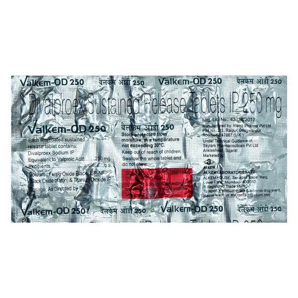 Valkem-OD 250 Tablet 10's, Pack of 10 TABLETS