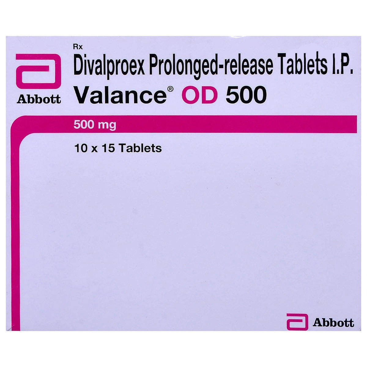 Valance OD 500 mg Tablet 15's, Pack of 15 TABLETS Valance OD 500 mg Tablet 15's, Pack of 15 TABLETS