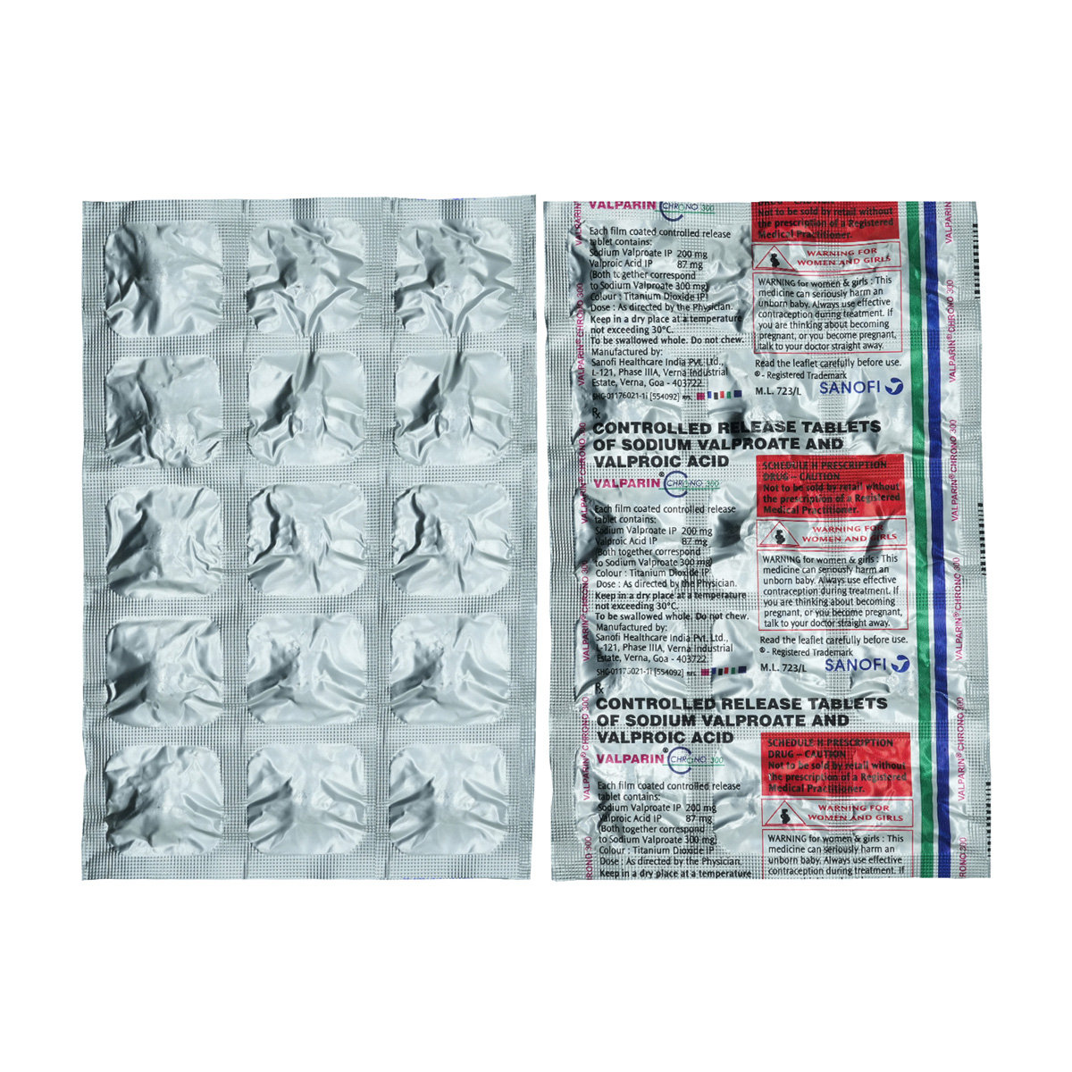 Valparin Chrono 300 Tablet 15's, Pack of 15 TabletS Valparin Chrono 300 Tablet 15's, Pack of 15 TabletS