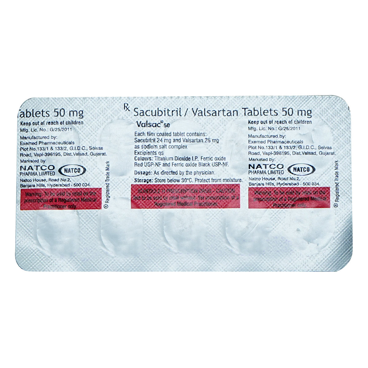 Valsac 50 Tablet 10's, Pack of 10 TabletS Valsac 50 Tablet 10's, Pack of 10 TabletS