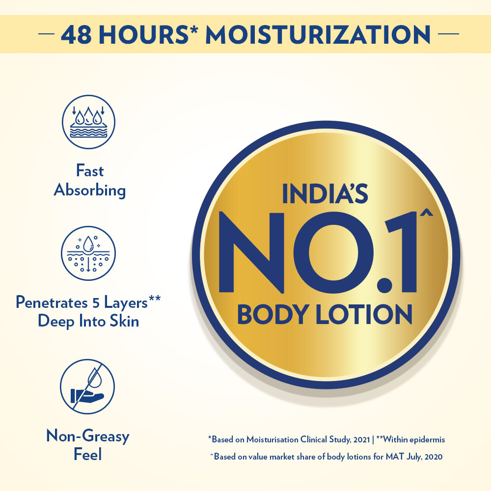 Vaseline Intensive Care Deep Moisture Body Lotion 100 ml | Long Lasting Moisturization Upto 48 Hrs | Non Greasy & Fast Absorbing | For Dry Skin, Pack of 1 Vaseline Intensive Care Deep Moisture Body Lotion 100 ml | Long Lasting Moisturization Upto 48 Hrs | Non Greasy & Fast Absorbing | For Dry Skin, Pack of 1