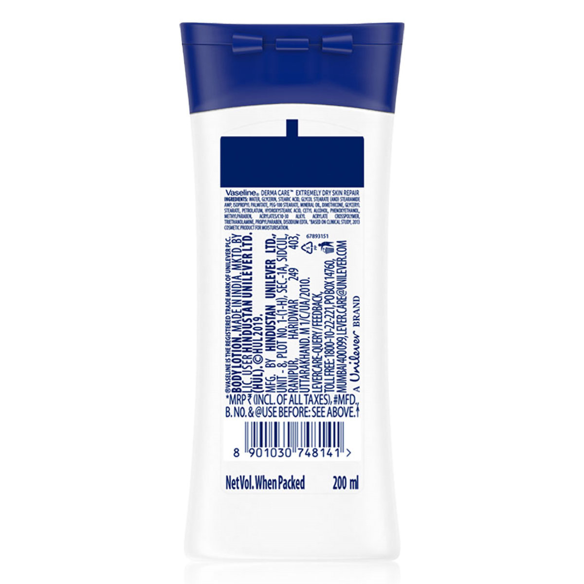 Vaseline Derma Care Intense Moisturizing Body Lotion 200 ml | With Barrier Repair Complex | Repairs & Moisturises Dry Skin In 5 Days | For Extremly Dry Skin & Sensitive Skin, Pack of 1 Vaseline Derma Care Intense Moisturizing Body Lotion 200 ml | With Barrier Repair Complex | Repairs & Moisturises Dry Skin In 5 Days | For Extremly Dry Skin & Sensitive Skin, Pack of 1