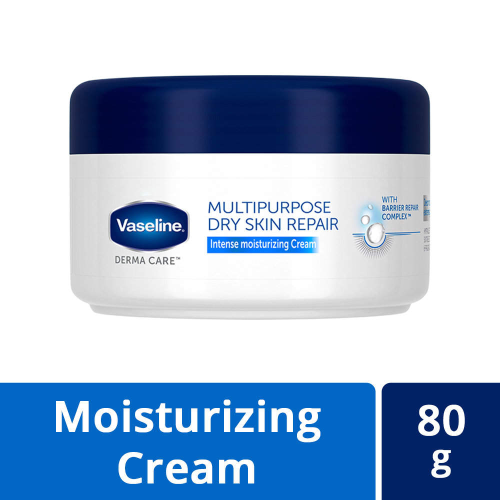 Vaseline Derma Care Intense Moisturizing Cream for Dry Skin 80 gm | With Barrier Repair Complex | Repairs & Moisturises Dry Skin | For Extremly Dry Skin & Sensitive Skin, Pack of 1 Vaseline Derma Care Intense Moisturizing Cream for Dry Skin 80 gm | With Barrier Repair Complex | Repairs & Moisturises Dry Skin | For Extremly Dry Skin & Sensitive Skin, Pack of 1