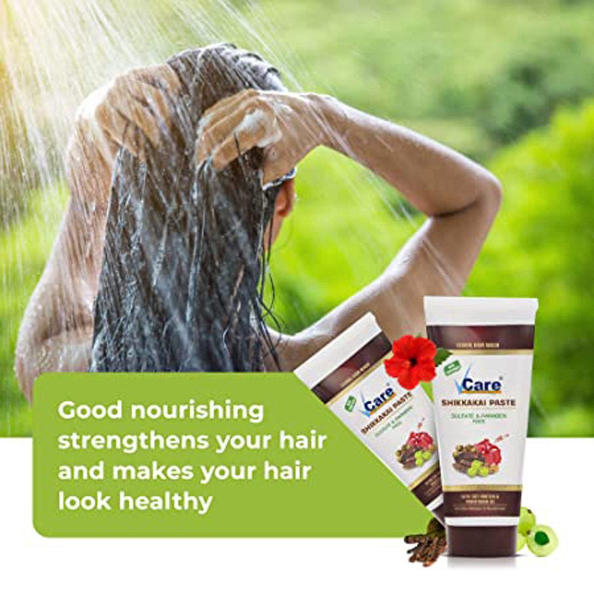 Vcare Shikkakai Paste, 150 gm, Pack of 1 Vcare Shikkakai Paste, 150 gm, Pack of 1