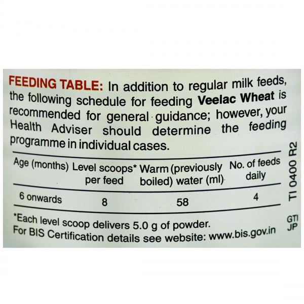 Veelac Wheat Powder Baby Cereal, 400 gm Tin, Pack of 1 Veelac Wheat Powder Baby Cereal, 400 gm Tin, Pack of 1
