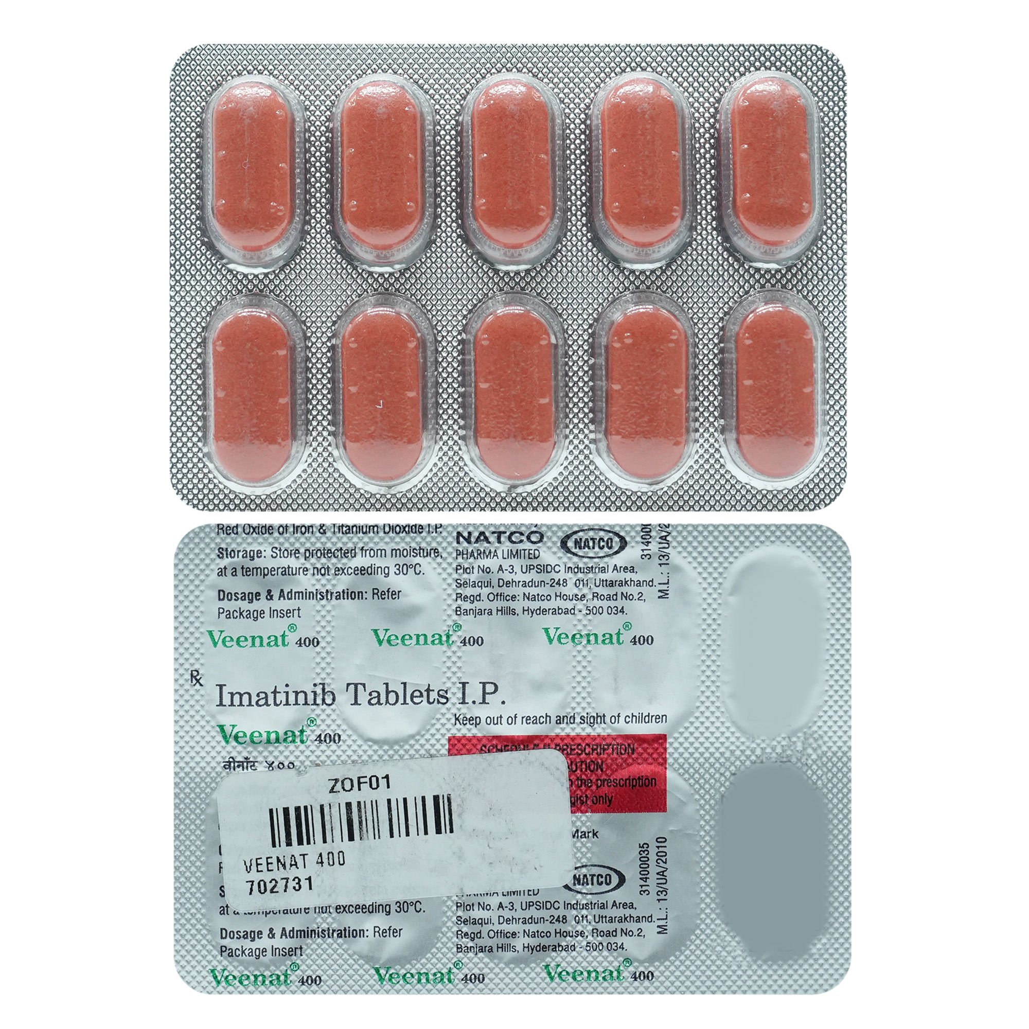 Buy Veenat 400 Tablet 10's Online