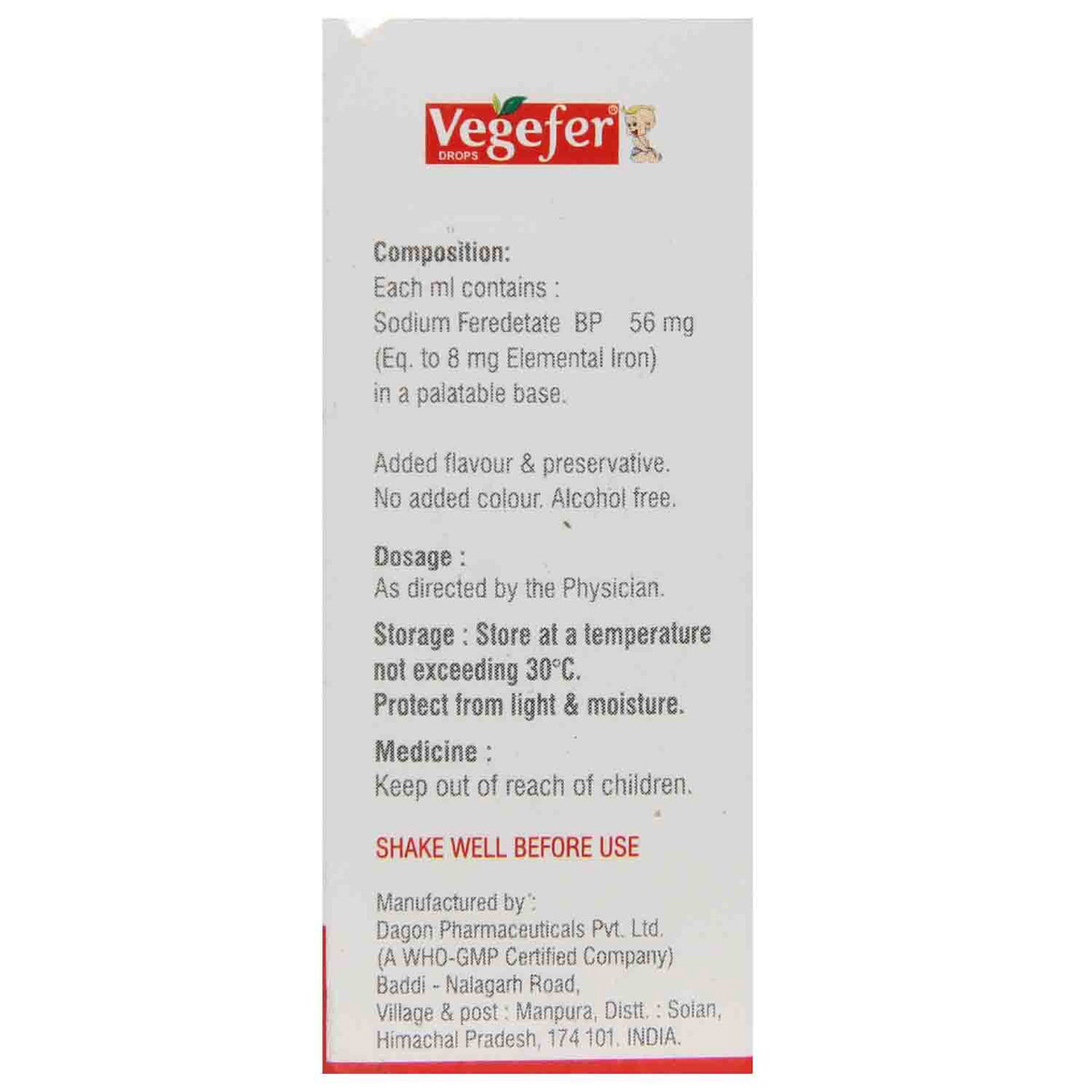 Vegefer Drops 30 ml, Pack of 1 ORAL DROPS Vegefer Drops 30 ml, Pack of 1 ORAL DROPS