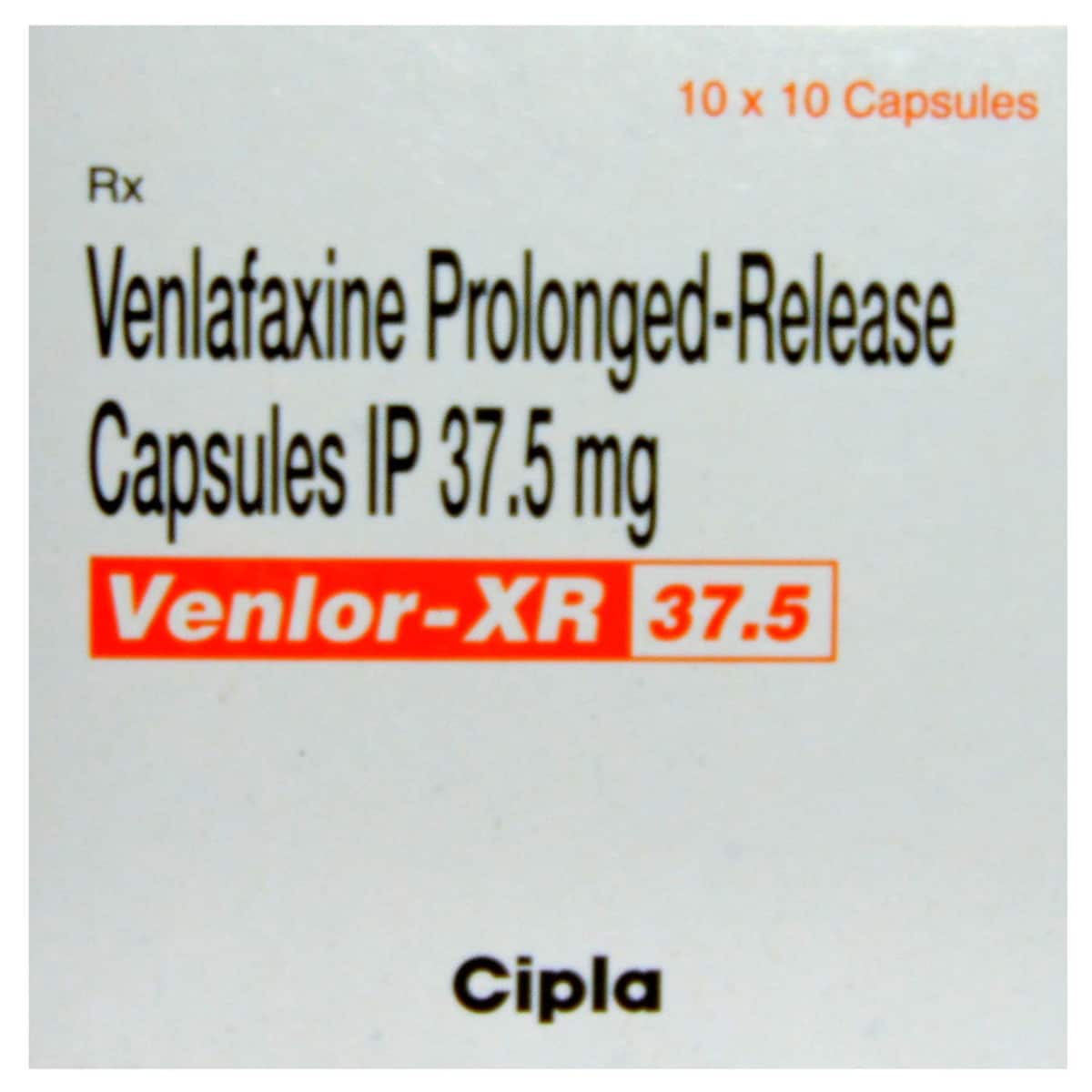 Venlor XR 37.5 Capsule 10's, Pack of 10 CapsuleS Venlor XR 37.5 Capsule 10's, Pack of 10 CapsuleS
