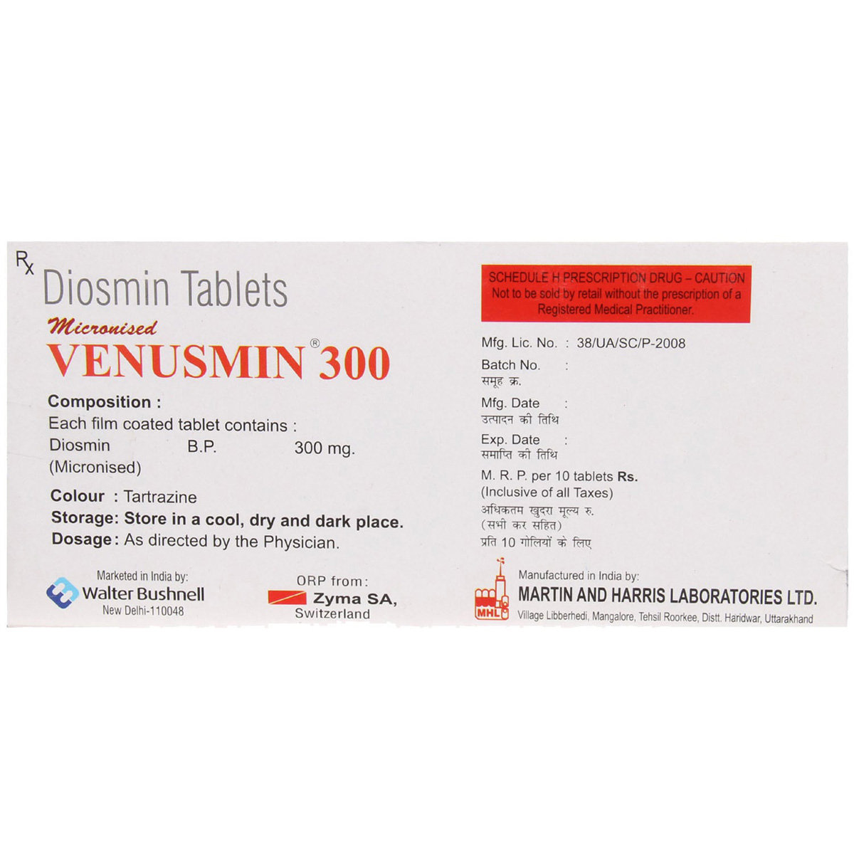 Venusmin 300 Tablet 10's, Pack of 10 TABLETS Venusmin 300 Tablet 10's, Pack of 10 TABLETS