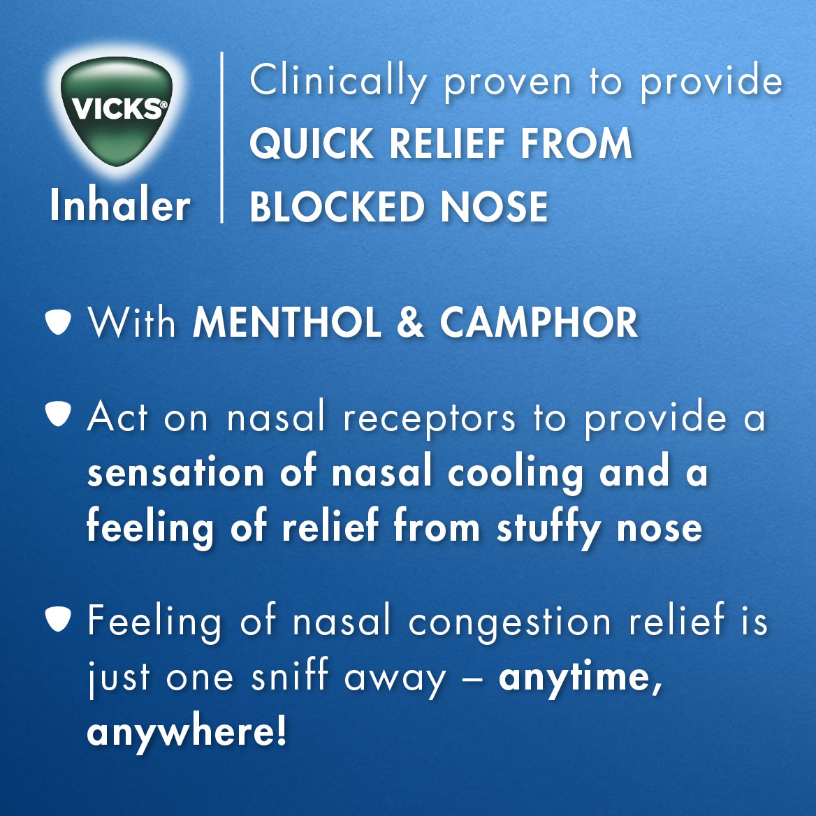 Vicks Inhaler, 2 Count, Pack of 1 Vicks Inhaler, 2 Count, Pack of 1