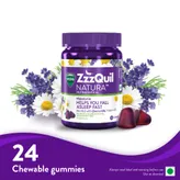 Vicks ZzzQuil Natura Melatonin Helps Fall Asleep Fast Nutraceutical Gummies, 24 Count, Pack of 1