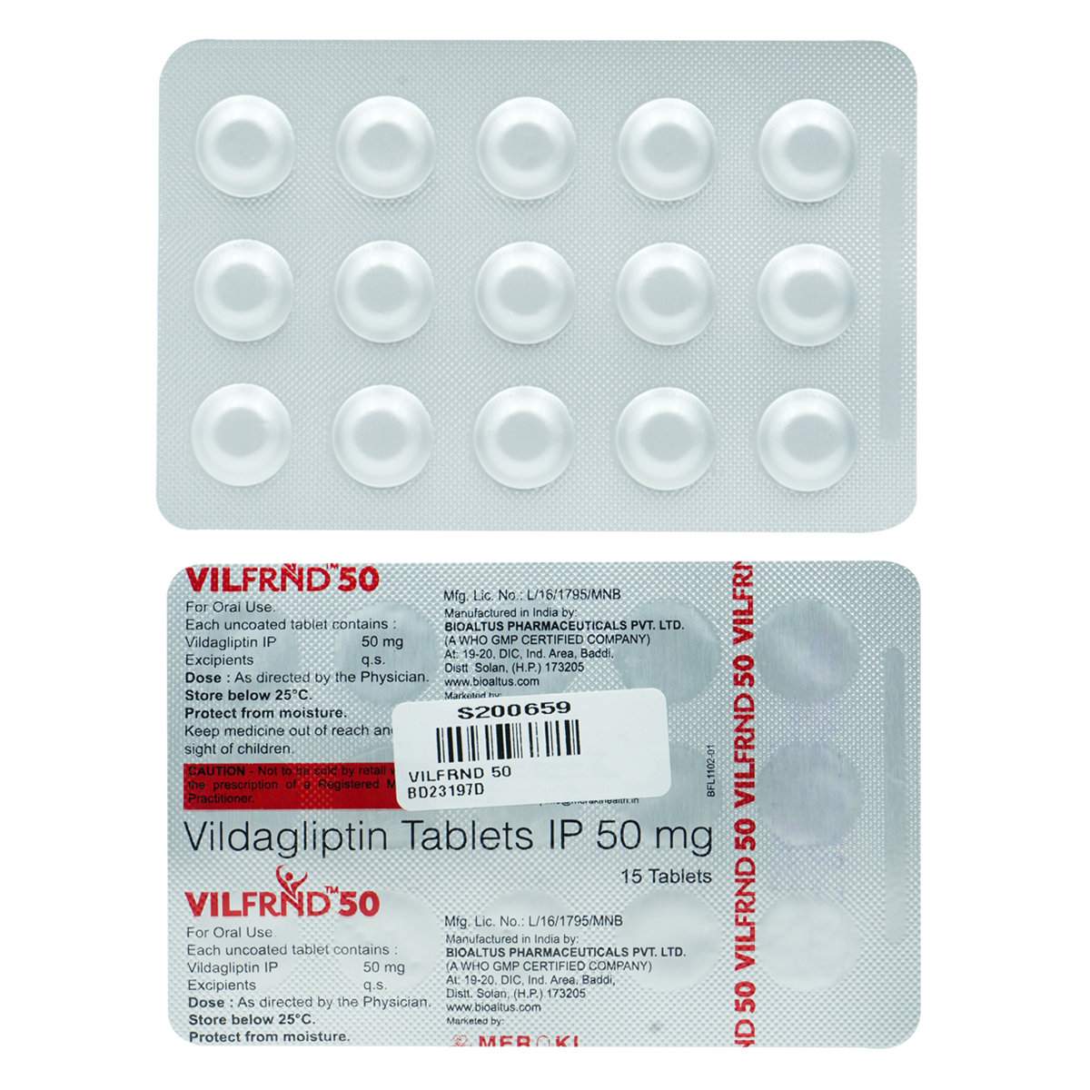 Vilfrnd 50 mg Tablet 15's, Pack of 15 TABLETS Vilfrnd 50 mg Tablet 15's, Pack of 15 TABLETS