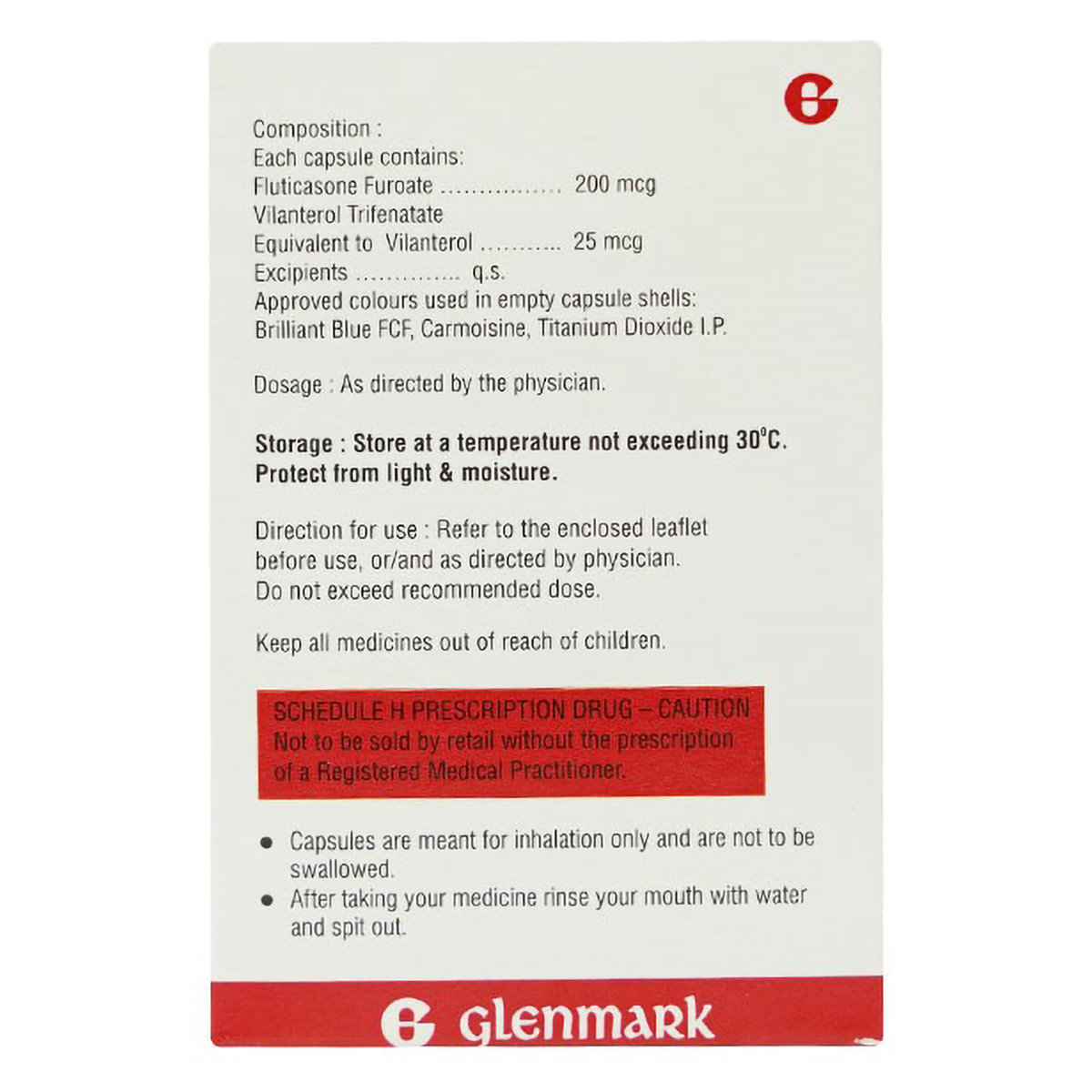 Vilor F 200 Capsule Powder For Inhalation 15's, Pack of 1 Vilor F 200 Capsule Powder For Inhalation 15's, Pack of 1