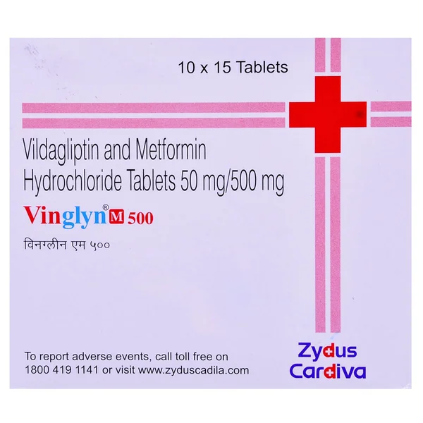 Vinglyn M 500 Tablet 15's, Pack of 15 TABLETS