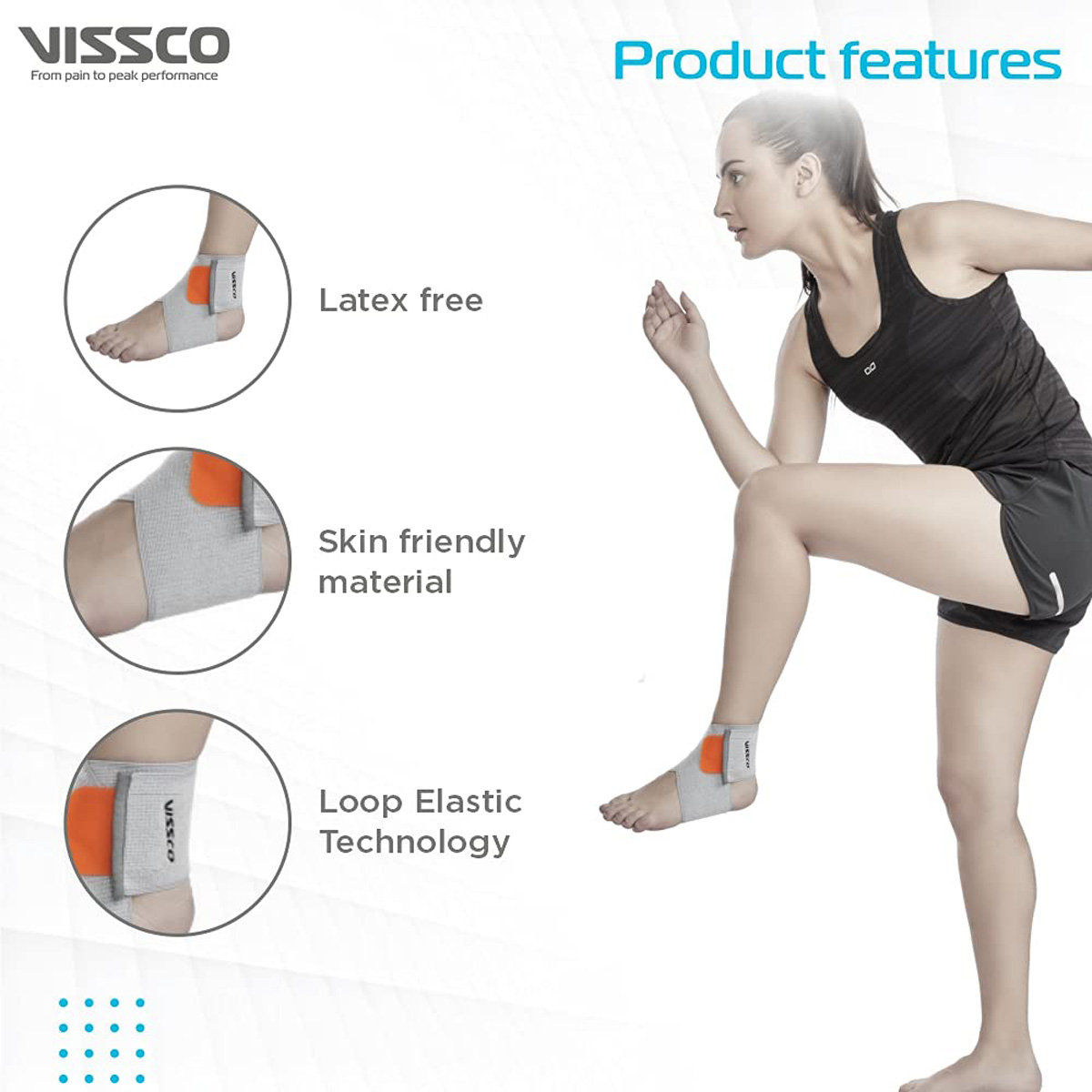 Vissco Ankle Binder Medium, 1 Count, Pack of 1 Vissco Ankle Binder Medium, 1 Count, Pack of 1