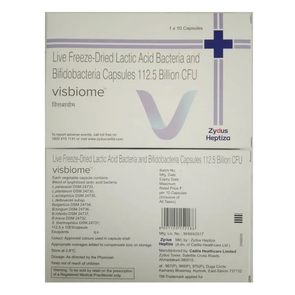 Visbiome Capsule 10's, Pack of 10 CAPSULES