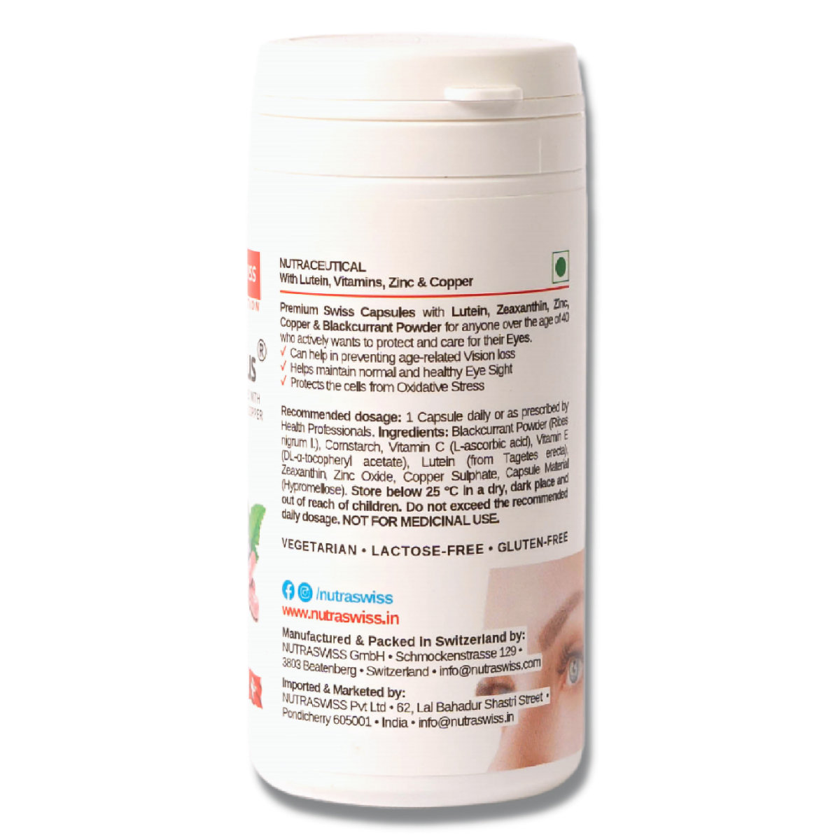 Nutraswiss VisionPlus, 100 Capsules, Pack of 1 Nutraswiss VisionPlus, 100 Capsules, Pack of 1