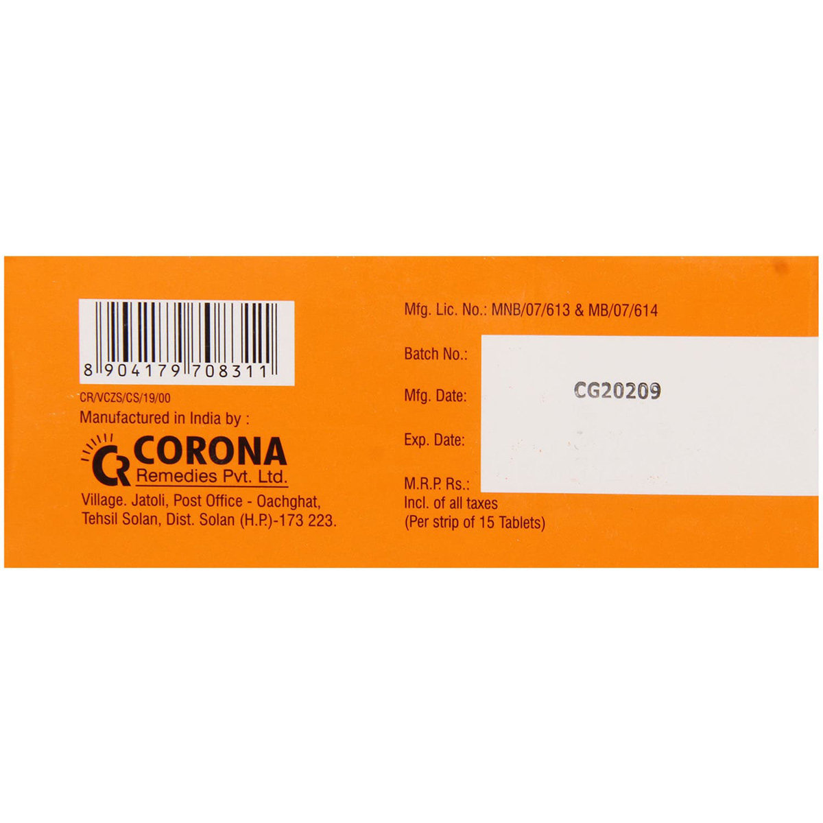 Vitneurin CZS Tablet 15's, Pack of 15 TABLETS Vitneurin CZS Tablet 15's, Pack of 15 TABLETS