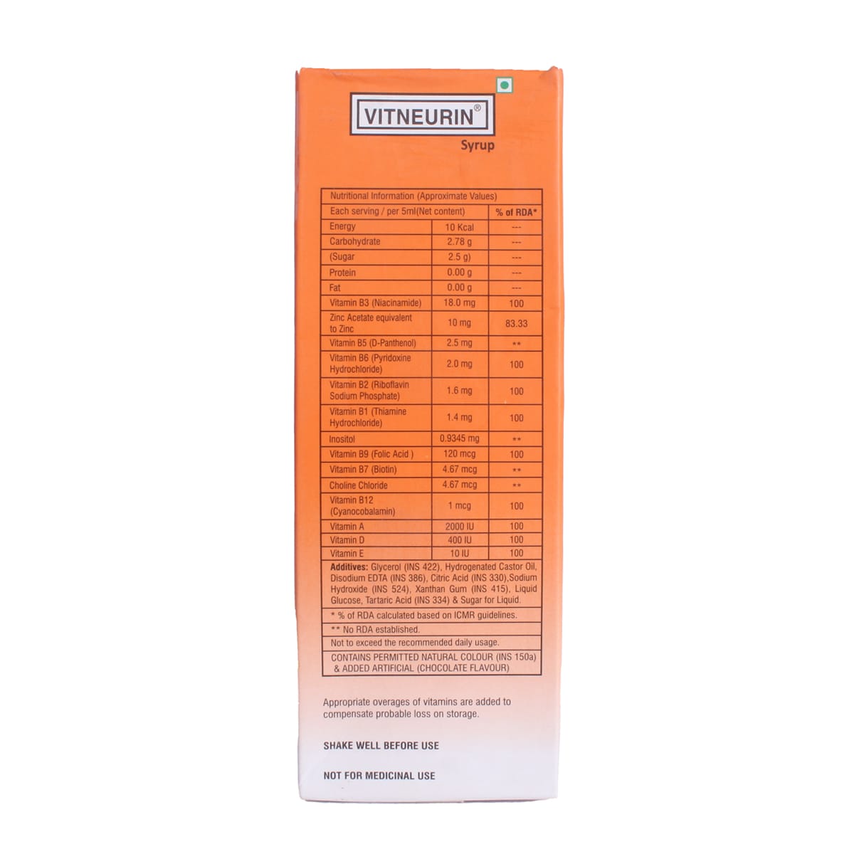 Vitneurin Chocolate Flavour Syrup 150 ml, Pack of 1 Vitneurin Chocolate Flavour Syrup 150 ml, Pack of 1