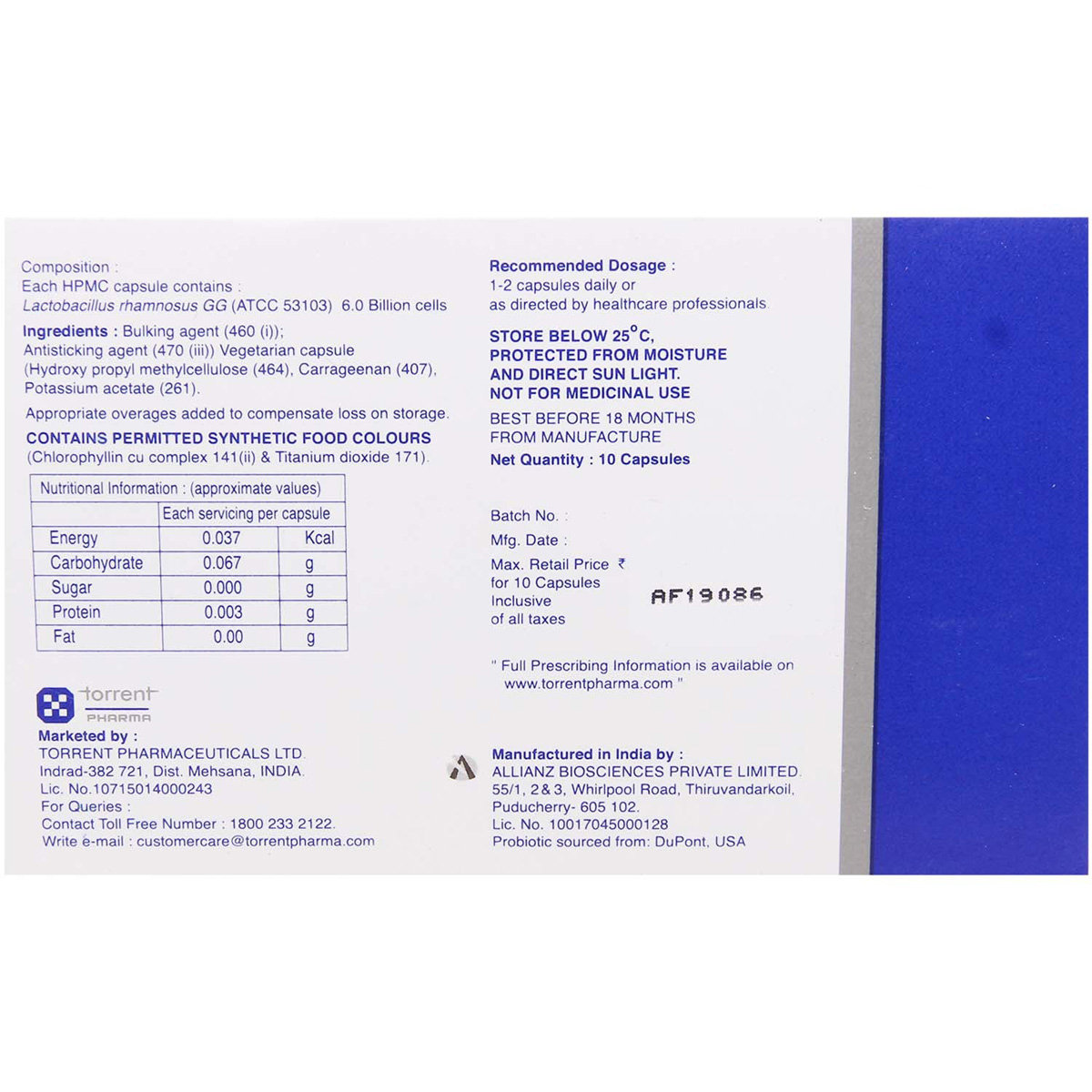 Vizylac GG Capsule 10's, Pack of 10 CAPSULES Vizylac GG Capsule 10's, Pack of 10 CAPSULES