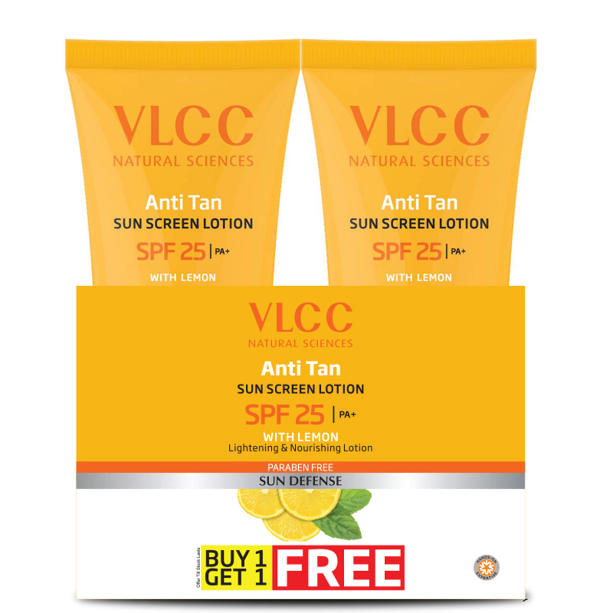 VLCC Anti-tan SPF 25 PA+ Sunscreen Lotion, 150 ml ( Buy 1 Get 1 Free ), Pack of 1 VLCC Anti-tan SPF 25 PA+ Sunscreen Lotion, 150 ml ( Buy 1 Get 1 Free ), Pack of 1