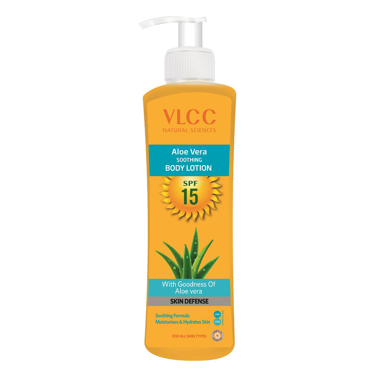 VLCC Aloevera Soothing SPF 15 Body Lotion, 350 ml, Pack of 1 VLCC Aloevera Soothing SPF 15 Body Lotion, 350 ml, Pack of 1