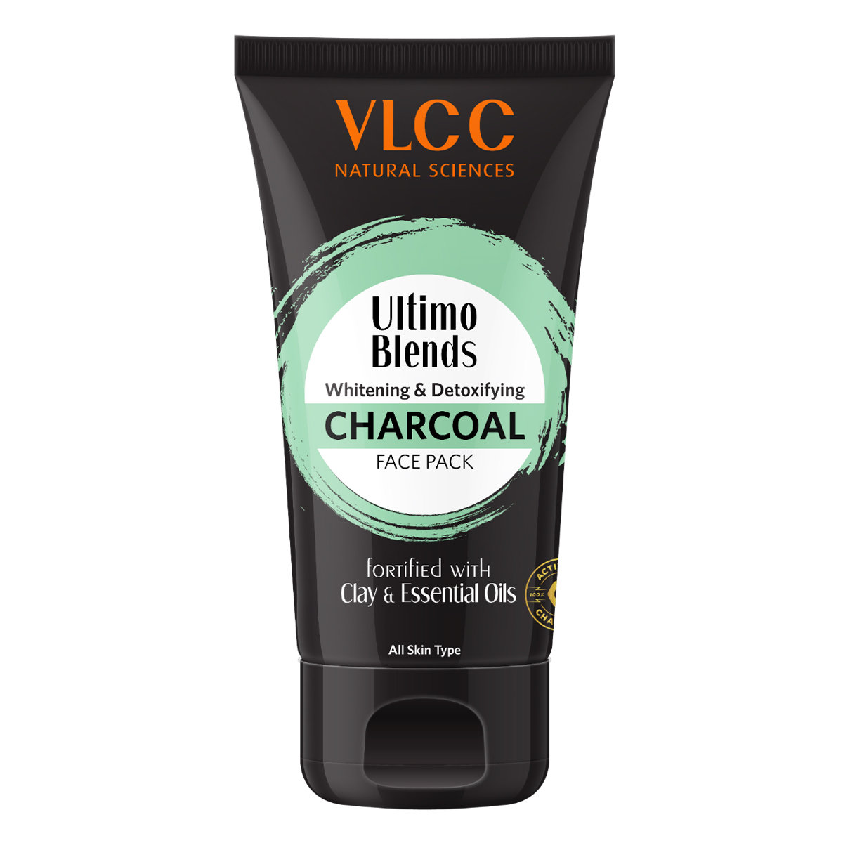 VLCC Ultimo Blends Whitening & Detoxifying Charcoal Face Pack 100 gm | 100% Pure Activated Charcoal | Fortified With Clay & Essential Oils | Whitening & Detoxifying | All Skin Type, Pack of 1 VLCC Ultimo Blends Whitening & Detoxifying Charcoal Face Pack 100 gm | 100% Pure Activated Charcoal | Fortified With Clay & Essential Oils | Whitening & Detoxifying | All Skin Type, Pack of 1