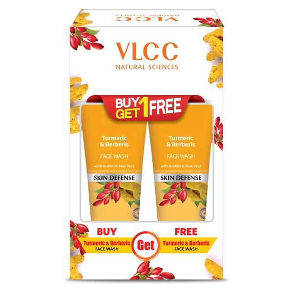VLCC Turmeric &amp; Berberis Face Wash, 150 ml (Buy 1 Get 1 Free), Pack of 1