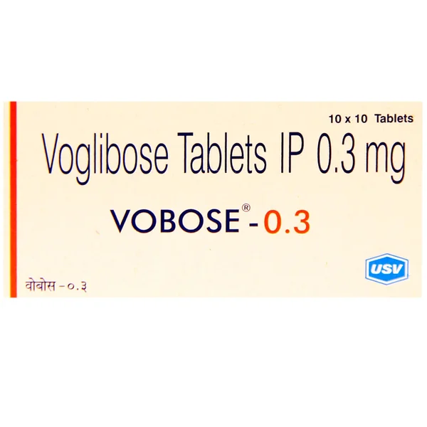 Vobose-0.3 Tablet 10's, Pack of 10 TABLETS