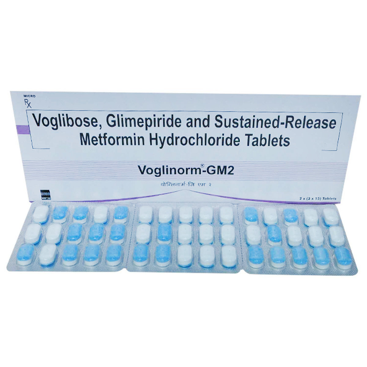 Voglinorm-GM 2 Tablet 15's, Pack of 15 TABLETS Voglinorm-GM 2 Tablet 15's, Pack of 15 TABLETS