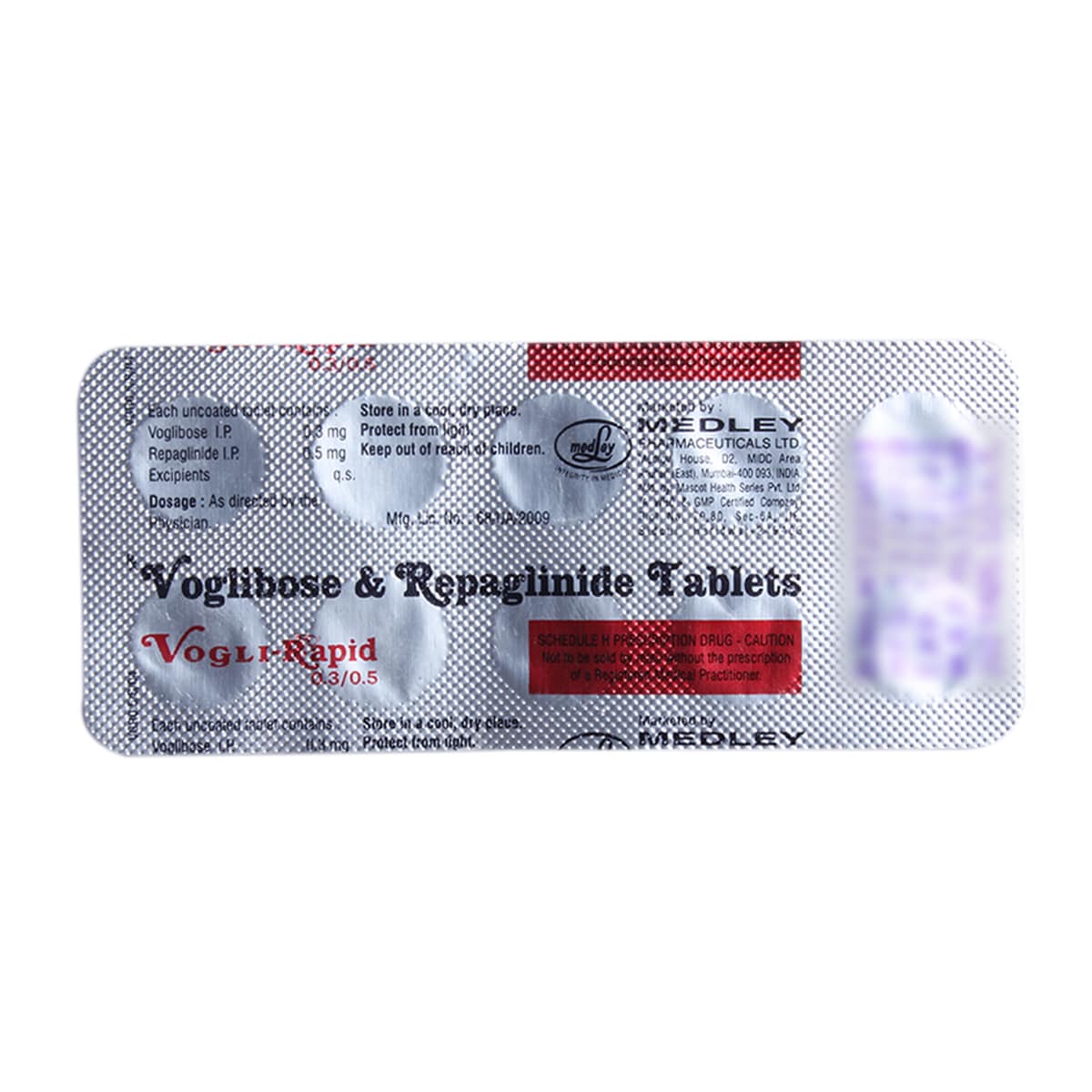 Vogli-Rapid 0.3/0.5 Tablet 10's, Pack of 10 TABLETS Vogli-Rapid 0.3/0.5 Tablet 10's, Pack of 10 TABLETS