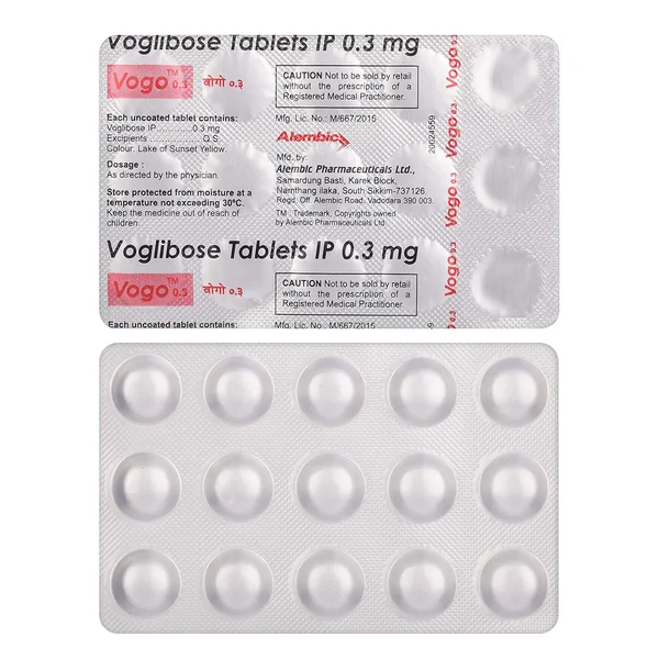 Vogo 0.3 Tablet 15's, Pack of 15 TABLETS
