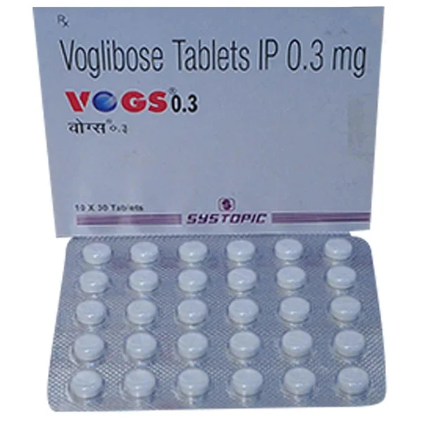 Vogs 0.3 Tablet 30's, Pack of 30 TABLETS