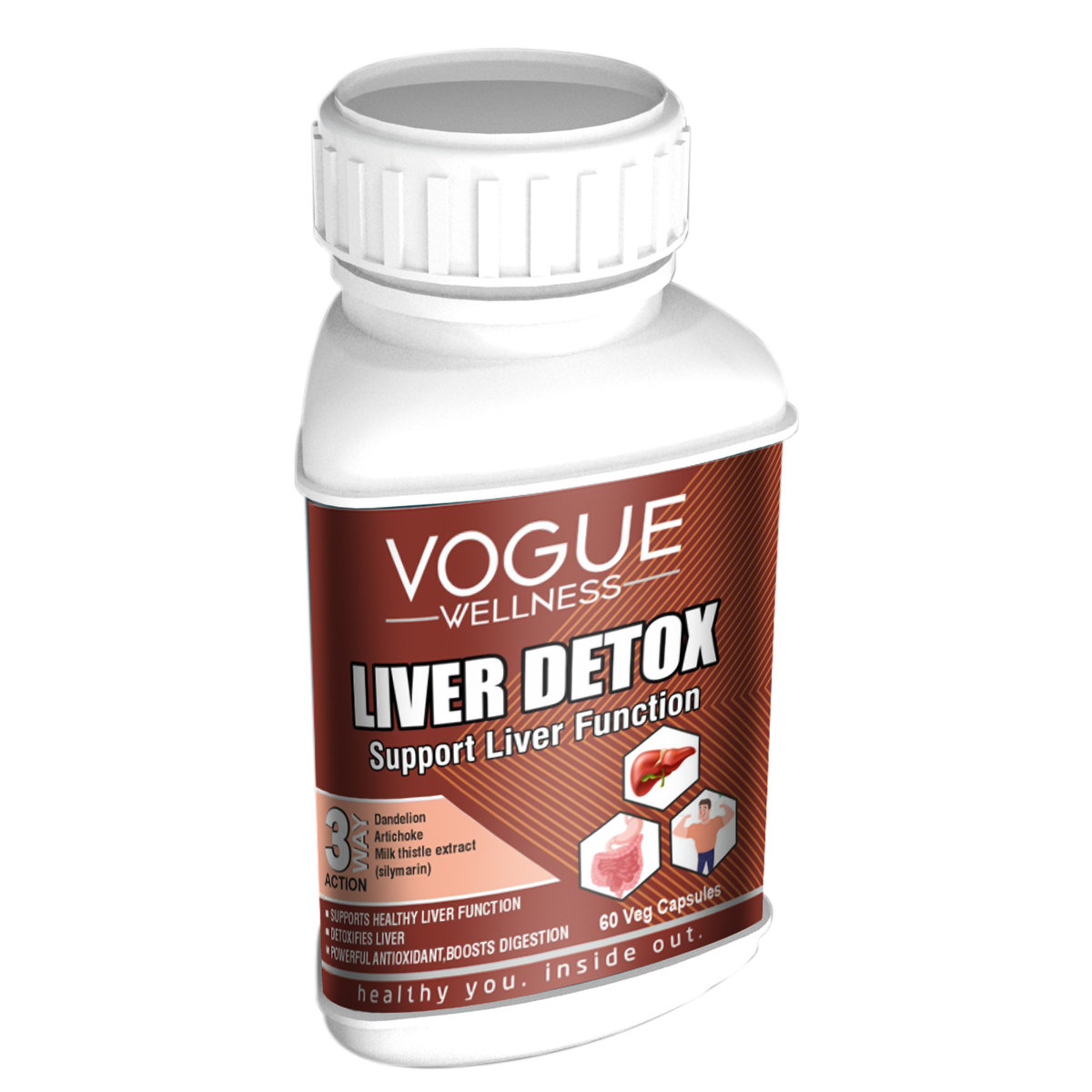 Vogue Wellness Liver Detox, 60 Capsules, Pack of 1 Vogue Wellness Liver Detox, 60 Capsules, Pack of 1