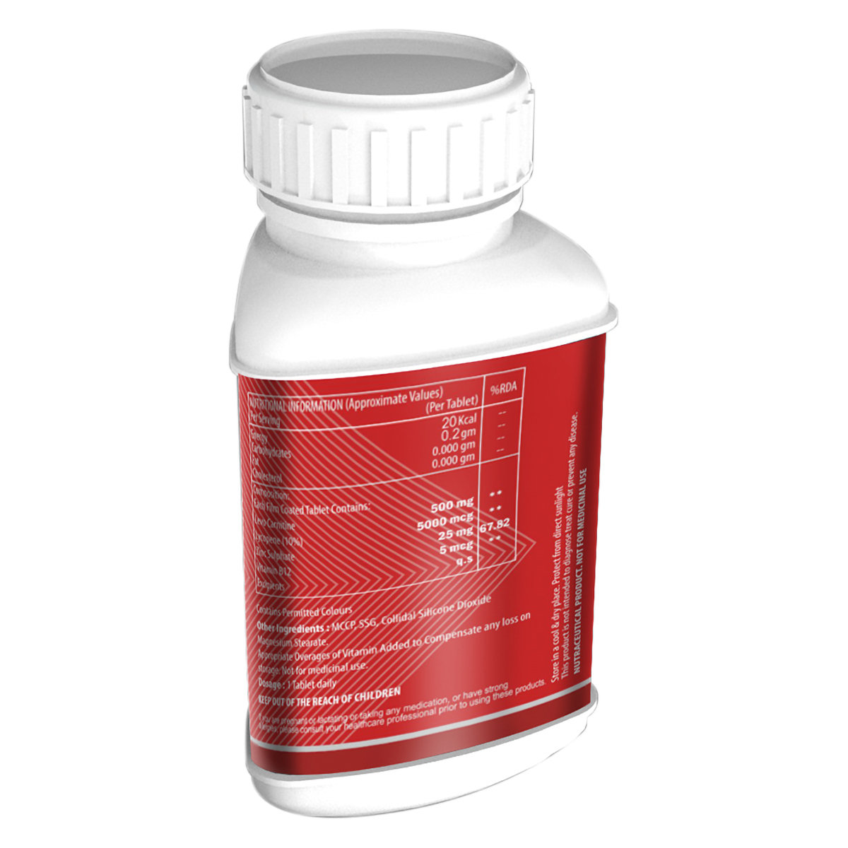 Vogue Wellness L-Carnitine, 60 Tablets, Pack of 1 Vogue Wellness L-Carnitine, 60 Tablets, Pack of 1