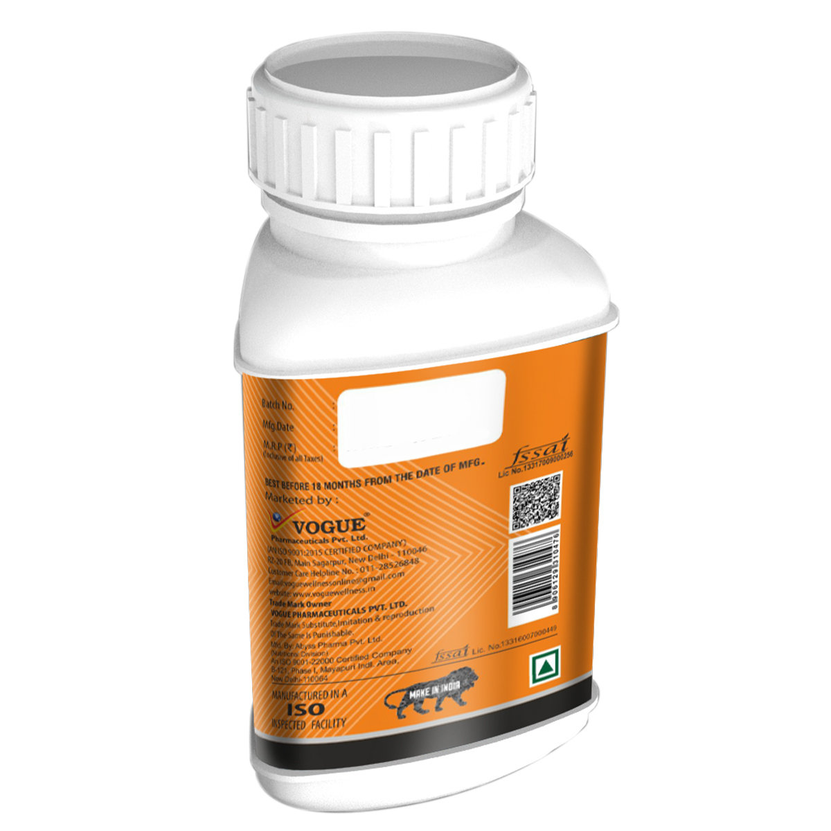 Vogue Wellness Nano Curcumin, 60 Tablets, Pack of 1 Vogue Wellness Nano Curcumin, 60 Tablets, Pack of 1